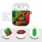Sundiata Keita AirPods Case with Regal Portrait, Lion of Mali Title and Bold Tribal Brushstroke Pattern - African Pride