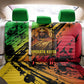 Sundiata Keita Back Car Seat Cover with Regal Portrait, Lion of Mali Title and Bold Tribal Brushstroke Pattern - African Pride