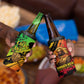 Sundiata Keita 4 in 1 Can Cooler Tumbler with Regal Portrait, Lion of Mali Title and Bold Tribal Brushstroke Pattern - African Pride