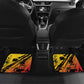 Sundiata Keita Car Mats with Regal Portrait, Lion of Mali Title and Bold Tribal Brushstroke Pattern - African Pride
