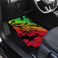 Sundiata Keita Car Mats with Regal Portrait, Lion of Mali Title and Bold Tribal Brushstroke Pattern - African Pride