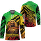 Sundiata Keita Hockey Jersey with Regal Portrait, Lion of Mali Title and Bold Tribal Brushstroke Pattern - African Pride