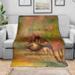 Sundiata Keita Blanket Griot Storytelling Scene, Epic of Sundiata Text and Heritage-Inspired Earth Tone - African Pride