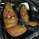 Sundiata Keita Car Seat Cover Griot Storytelling Scene, Epic of Sundiata Text and Heritage-Inspired Earth Tone - African Pride