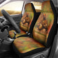 Sundiata Keita Car Seat Cover Griot Storytelling Scene, Epic of Sundiata Text and Heritage-Inspired Earth Tone - African Pride
