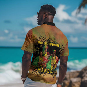 Sundiata Keita Hawaiian Shirt Griot Storytelling Scene, Epic of Sundiata Text and Heritage-Inspired Earth Tone - African Pride