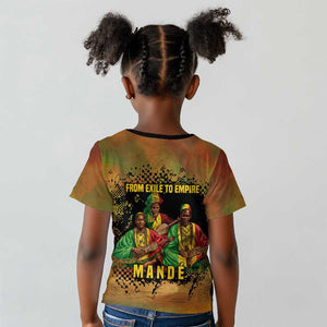 Sundiata Keita Kid T shirt Griot Storytelling Scene, Epic of Sundiata Text and Heritage-Inspired Earth Tone - African Pride