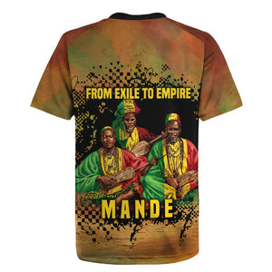 Sundiata Keita Rugby Jersey Griot Storytelling Scene, Epic of Sundiata Text and Heritage-Inspired Earth Tone - African Pride
