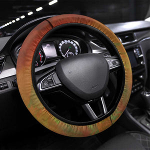Sundiata Keita Steering Wheel Cover Griot Storytelling Scene, Epic of Sundiata Text and Heritage-Inspired Earth Tone - African Pride