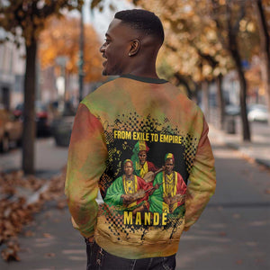 Sundiata Keita Sweatshirt Griot Storytelling Scene, Epic of Sundiata Text and Heritage-Inspired Earth Tone - African Pride