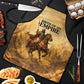 Sundiata Keita Apron with Kirina 1235 Battle Map, Horseback Warrior and Birth of an Empire Design - African Pride
