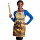 Sundiata Keita Apron with Kirina 1235 Battle Map, Horseback Warrior and Birth of an Empire Design - African Pride