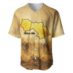 Sundiata Keita Baseball Jersey with Kirina 1235 Battle Map, Horseback Warrior and Birth of an Empire Design - African Pride