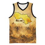Sundiata Keita Basketball Jersey with Kirina 1235 Battle Map, Horseback Warrior and Birth of an Empire Design - African Pride