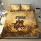Sundiata Keita Bedding Set with Kirina 1235 Battle Map, Horseback Warrior and Birth of an Empire Design - African Pride