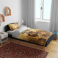 Sundiata Keita Bedding Set with Kirina 1235 Battle Map, Horseback Warrior and Birth of an Empire Design - African Pride