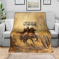 Sundiata Keita Blanket with Kirina 1235 Battle Map, Horseback Warrior and Birth of an Empire Design - African Pride