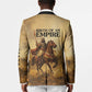 Sundiata Keita Blazer with Kirina 1235 Battle Map, Horseback Warrior and Birth of an Empire Design - African Pride
