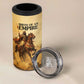 Sundiata Keita 4 in 1 Can Cooler Tumbler with Kirina 1235 Battle Map, Horseback Warrior and Birth of an Empire Design - African Pride