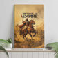 Sundiata Keita Canvas Wall Art with Kirina 1235 Battle Map, Horseback Warrior and Birth of an Empire Design - African Pride