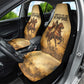 Sundiata Keita Car Seat Cover with Kirina 1235 Battle Map, Horseback Warrior and Birth of an Empire Design - African Pride