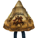 Sundiata Keita Cloak with Kirina 1235 Battle Map, Horseback Warrior and Birth of an Empire Design - African Pride