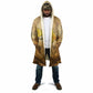 Sundiata Keita Cloak with Kirina 1235 Battle Map, Horseback Warrior and Birth of an Empire Design - African Pride