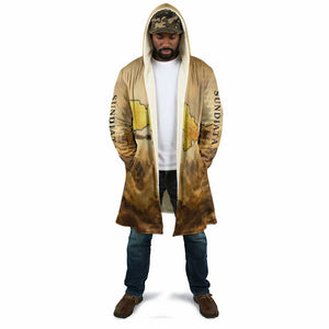 Sundiata Keita Cloak with Kirina 1235 Battle Map, Horseback Warrior and Birth of an Empire Design - African Pride