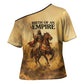 Sundiata Keita Cross Shoulder Shirt with Kirina 1235 Battle Map, Horseback Warrior and Birth of an Empire Design - African Pride