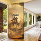 Sundiata Keita Door Cover with Kirina 1235 Battle Map, Horseback Warrior and Birth of an Empire Design - African Pride