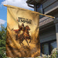 Sundiata Keita Garden Flag with Kirina 1235 Battle Map, Horseback Warrior and Birth of an Empire Design - African Pride