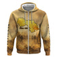 Sundiata Keita Hoodie with Kirina 1235 Battle Map, Horseback Warrior and Birth of an Empire Design - African Pride