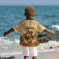 Sundiata Keita Kid Hawaiian Shirt with Kirina 1235 Battle Map, Horseback Warrior and Birth of an Empire Design - African Pride