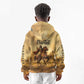 Sundiata Keita Kid Hoodie with Kirina 1235 Battle Map, Horseback Warrior and Birth of an Empire Design - African Pride