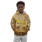 Sundiata Keita Kid Hoodie with Kirina 1235 Battle Map, Horseback Warrior and Birth of an Empire Design - African Pride