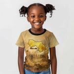 Sundiata Keita Kid T shirt with Kirina 1235 Battle Map, Horseback Warrior and Birth of an Empire Design - African Pride