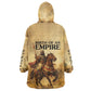 Sundiata Keita Kid Wearable Blanket Hoodie with Kirina 1235 Battle Map, Horseback Warrior and Birth of an Empire Design - African Pride