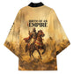 Sundiata Keita Kimono with Kirina 1235 Battle Map, Horseback Warrior and Birth of an Empire Design - African Pride