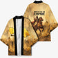 Sundiata Keita Kimono with Kirina 1235 Battle Map, Horseback Warrior and Birth of an Empire Design - African Pride