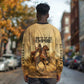 Sundiata Keita Long Sleeve Shirt with Kirina 1235 Battle Map, Horseback Warrior and Birth of an Empire Design - African Pride