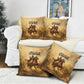 Sundiata Keita Pillow Cover with Kirina 1235 Battle Map, Horseback Warrior and Birth of an Empire Design - African Pride