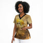 Sundiata Keita Scrub Top with Kirina 1235 Battle Map, Horseback Warrior and Birth of an Empire Design - African Pride