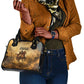 Sundiata Keita Shoulder Handbag with Kirina 1235 Battle Map, Horseback Warrior and Birth of an Empire Design - African Pride