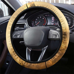 Sundiata Keita Steering Wheel Cover with Kirina 1235 Battle Map, Horseback Warrior and Birth of an Empire Design - African Pride