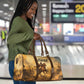Sundiata Keita Travel Bag with Kirina 1235 Battle Map, Horseback Warrior and Birth of an Empire Design - African Pride