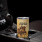 Sundiata Keita Tumbler Cup with Kirina 1235 Battle Map, Horseback Warrior and Birth of an Empire Design - African Pride