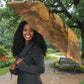 Sundiata Keita Umbrella with Kirina 1235 Battle Map, Horseback Warrior and Birth of an Empire Design - African Pride