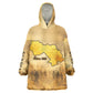 Sundiata Keita Wearable Blanket Hoodie with Kirina 1235 Battle Map, Horseback Warrior and Birth of an Empire Design - African Pride