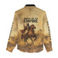 Sundiata Keita Women Casual Shirt with Kirina 1235 Battle Map, Horseback Warrior and Birth of an Empire Design - African Pride