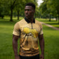 Sundiata Keita Zipper Polo Shirt with Kirina 1235 Battle Map, Horseback Warrior and Birth of an Empire Design - African Pride